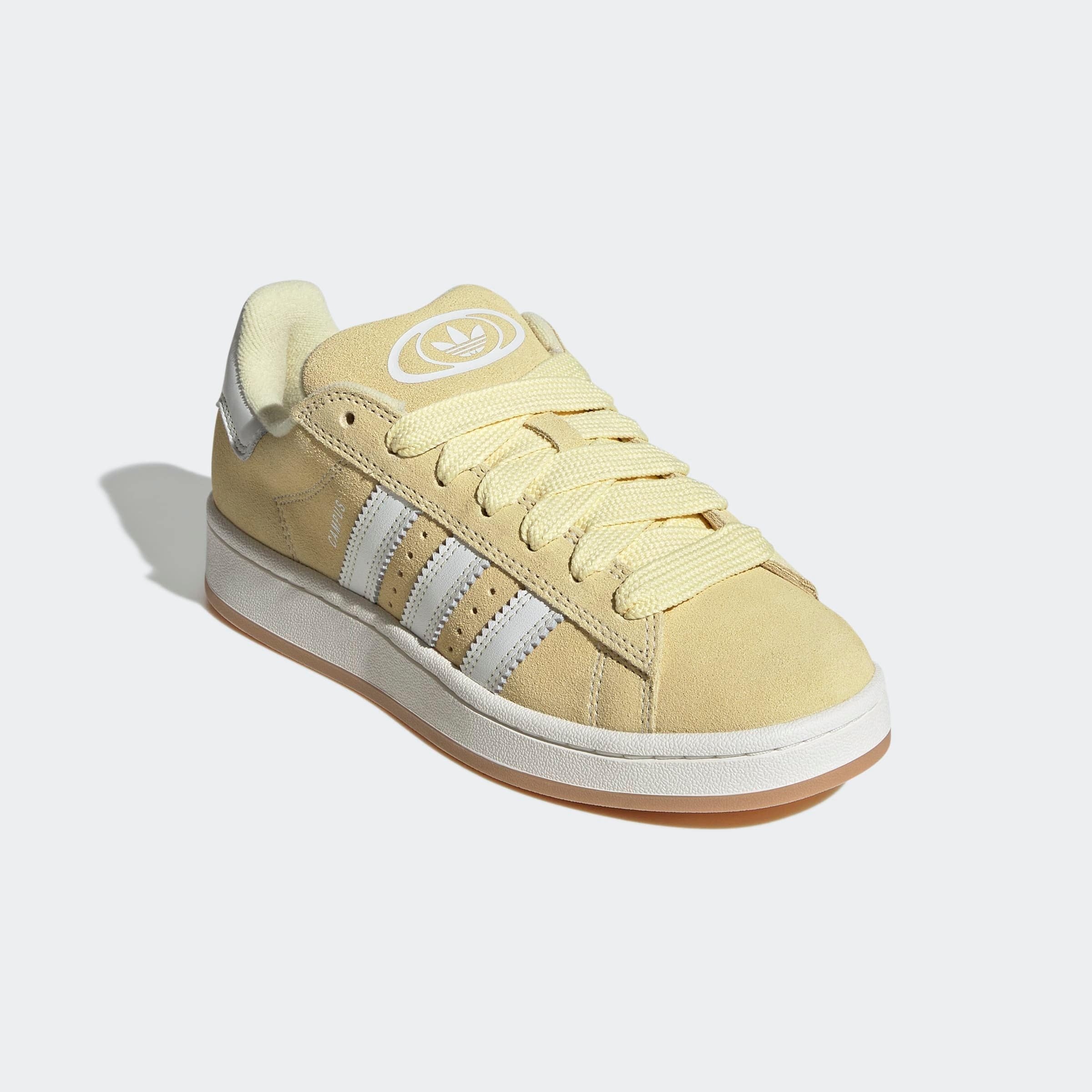 Sneaker ADIDAS ORIGINALS "CAMPUS 00S", Gr. 40,5, gelb (core weiß, almost gelb, core weiß), Leder, Schuhe