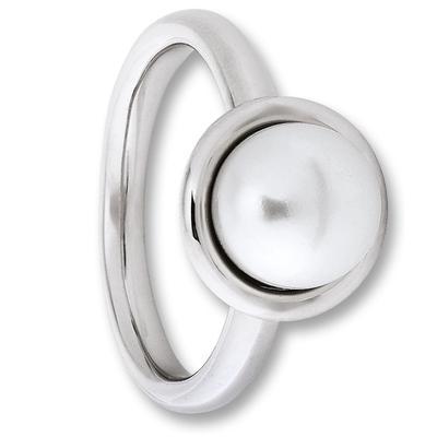 Silberring ONE ELEMENT "Ring aus 925 Silber Ring aus 925 Silber" Gr. 56, silber, Fingerringe, Damen, 56, Silber 925 (Sterlingsilber)-Perlen, Silber 925 (Sterlingsilber), Perlen, für Damen – klassisch & elegant im Design Image