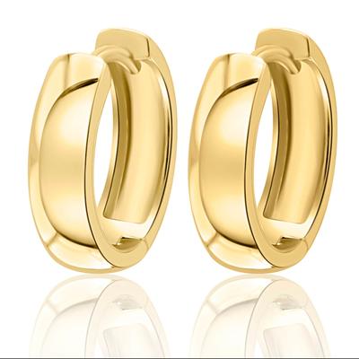 Paar Creolen ONE ELEMENT "Ohrringe Creolen aus 585 Gelbgold Ø 15,0 x 4,0 mm", gold, Ohrringe, Damen, Damen, Gelbgold 585-Gold, Gelbgold 585, Gold, perfekt als Geschenk zum Jahrestag oder Geburtstag Image