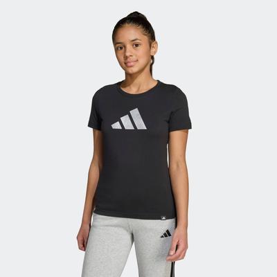 T-Shirt ADIDAS SPORTSWEAR "JG GLAM T", Kinder, Gr. 164, schwarz, Obermaterial: 100% Baumwolle, sportlich, Shirts Image