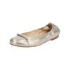 Ballerina HÖGL "Högl Ballerinas Leder", Damen, Gr. 38,5, braun (bronze), Leder, casual, Schuhe