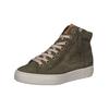 Sneaker PAUL GREEN "Paul Green Sneaker Nubukleder", Damen, Gr. 38,5, oliv, braun, Nubukleder, casual, Schuhe