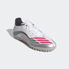 Fußballschuh ADIDAS PERFORMANCE "F50 MESSI CLUB KUNSTRASEN E", Gr. 41, cloud weiß, lucid rot, silber metallic, Synthetik, sportlich, Schuhe, geeignet für harte Untergründe Asche und Kunstrasen