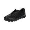 Sneaker GEOX "Geox Sneaker Leder/Mesh", Herren, Gr. 43, schwarz (schwarz, schwarz), Leder, Textil, casual, Schuhe