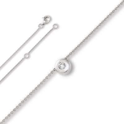 Silberkette ONE ELEMENT "Zirkonia Halskette aus 925 Silber 45 cm", silber, Halsketten, Damen, Silber 925 (Sterlingsilber), ein Hauch von Luxus für den Alltag Image