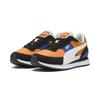 Sneaker PUMA "Road Rider Suede Sneakers Erwachsene", Gr. 38.5, orange glo schwarz, Obermaterial: Synthetik, Textil, Leder;, Schuhe