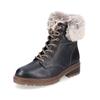 Schnürstiefelette REMONTE "Remonte Stiefelette Glattleder", Damen, Gr. 42, schwarz, Glattleder, casual, Schuhe