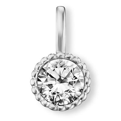 Ketten-Anhänger ONE ELEMENT "Zirkonia Anhänger aus 333 Weißgold", silber, Schmuckanhänger, Damen, mit Zirkonia, Weißgold 333-Gold, Weißgold 333, Gold, glänzender Blickfang – ideal als Geschenkidee Image