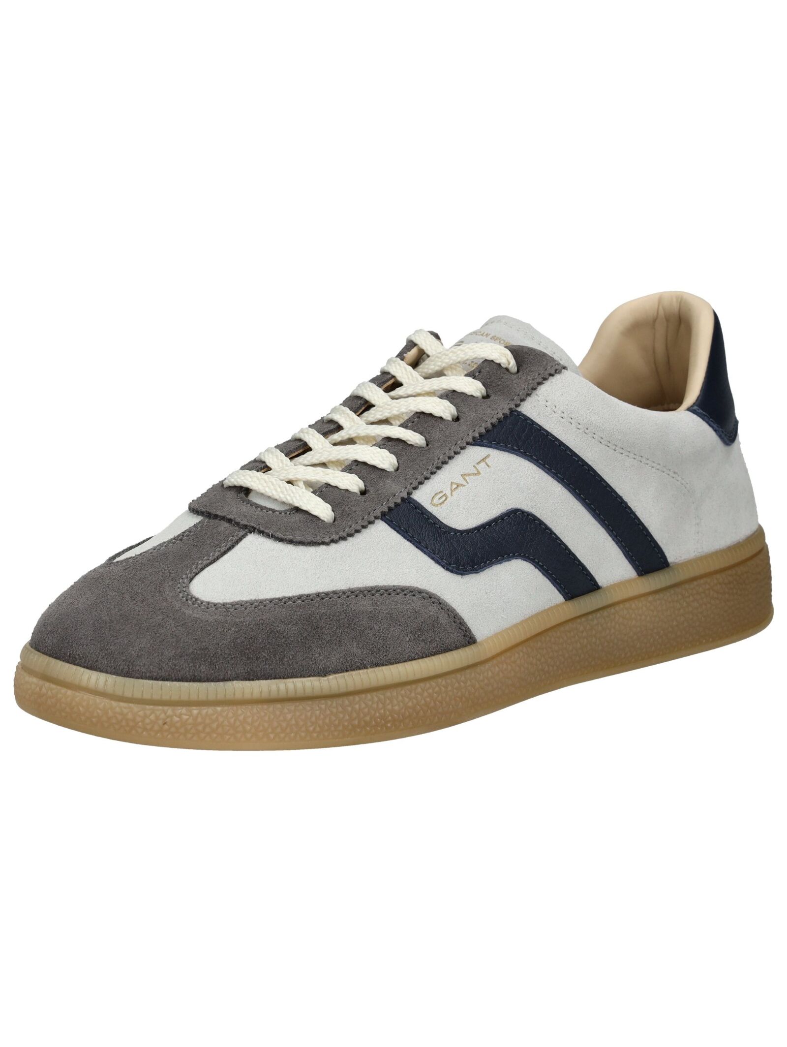 Sneaker GANT "Gant Sneaker Leder", Herren, Gr. 42, grau (weiß, grau), Leder, Schuhe Image
