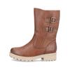 Schnürstiefelette REMONTE "Remonte Stiefelette Glattleder", Damen, Gr. 41, braun (nussbraun), Glattleder, casual, Schuhe