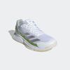 Tennisschuh ADIDAS PERFORMANCE "COURTQUICK PADEL", Gr. 41, cloud weiß, silber metallic, lucid lemon, Textil, Synthetik, sportlich, Schuhe, Padelschuh