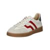 Sneaker GANT "Gant Sneaker Leder", Damen, Gr. 40, rot (weiß, rot), Leder, casual, Schuhe