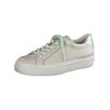 Sneaker PAUL GREEN "Paul Green Sneaker Glattleder", Damen, Gr. 40,5, grün (beige, grün), Glattleder, casual, Schuhe