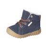 Schnürstiefelette PEPINO "Pepino Stiefelette Leder/Textil", Kinder, Gr. 26, see, Leder, Textil, casual, Schuhe