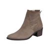 Stiefelette PAUL GREEN "Paul Green Stiefelette Veloursleder", Damen, Gr. 35,5, reh, Veloursleder, casual, Schuhe