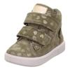 Lauflernschuh SUPERFIT "SUPIES WMS: mittel", Kinder, Gr. 24, bunt (khaki, rosa), Leder, Textil, casual, Schuhe, Barfußschuh mit zwei Klettverschlüssen, Größenschablone zum Download