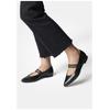 Riemchenballerina PAUL GREEN "Paul Green Ballerinas Glattleder", Damen, Gr. 40, schwarz, Glattleder, casual, Schuhe