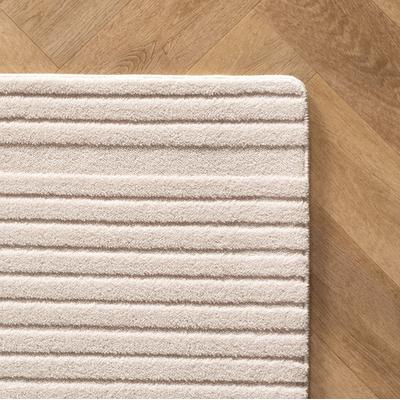 Teppich AYYILDIZ TEPPICHE "POMPEI 1612", beige (creme), B:240cm H:12mm L:340cm, Microfaser, Teppiche, Läufer, pflegeleichte Oberfläche, leicht zu reinigen, Kurzflor Image