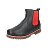 Stiefelette ANDREA CONTI "Andrea Conti Stiefelette Leder/Textil", Damen, Gr. 37, rot (schwarz, rot), Leder, Textil, casual, Schuhe