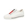 Sneaker PAUL GREEN "Paul Green Sneaker Leder", Damen, Gr. 40,5, rot (weiß, rot), Leder, casual, Schuhe