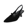 Pumps PAUL GREEN "Paul Green Pumps Veloursleder", Damen, Gr. 37, schwarz, Veloursleder, casual, Schuhe