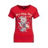 Queen Kerosin Damen T-Shirt Purr Kitty Purr rot