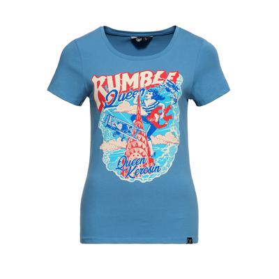 Queen Kerosin Damen T-Shirt Rumble Queen blau Image