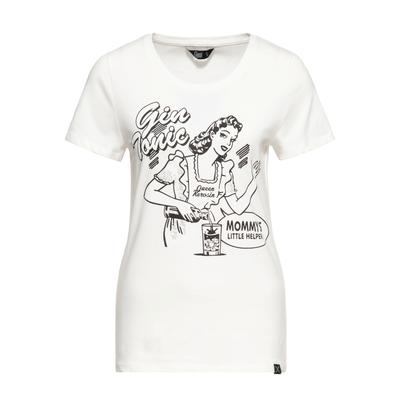 Queen Kerosin Damen Classic T-Shirt Gin Tonic weiß Image