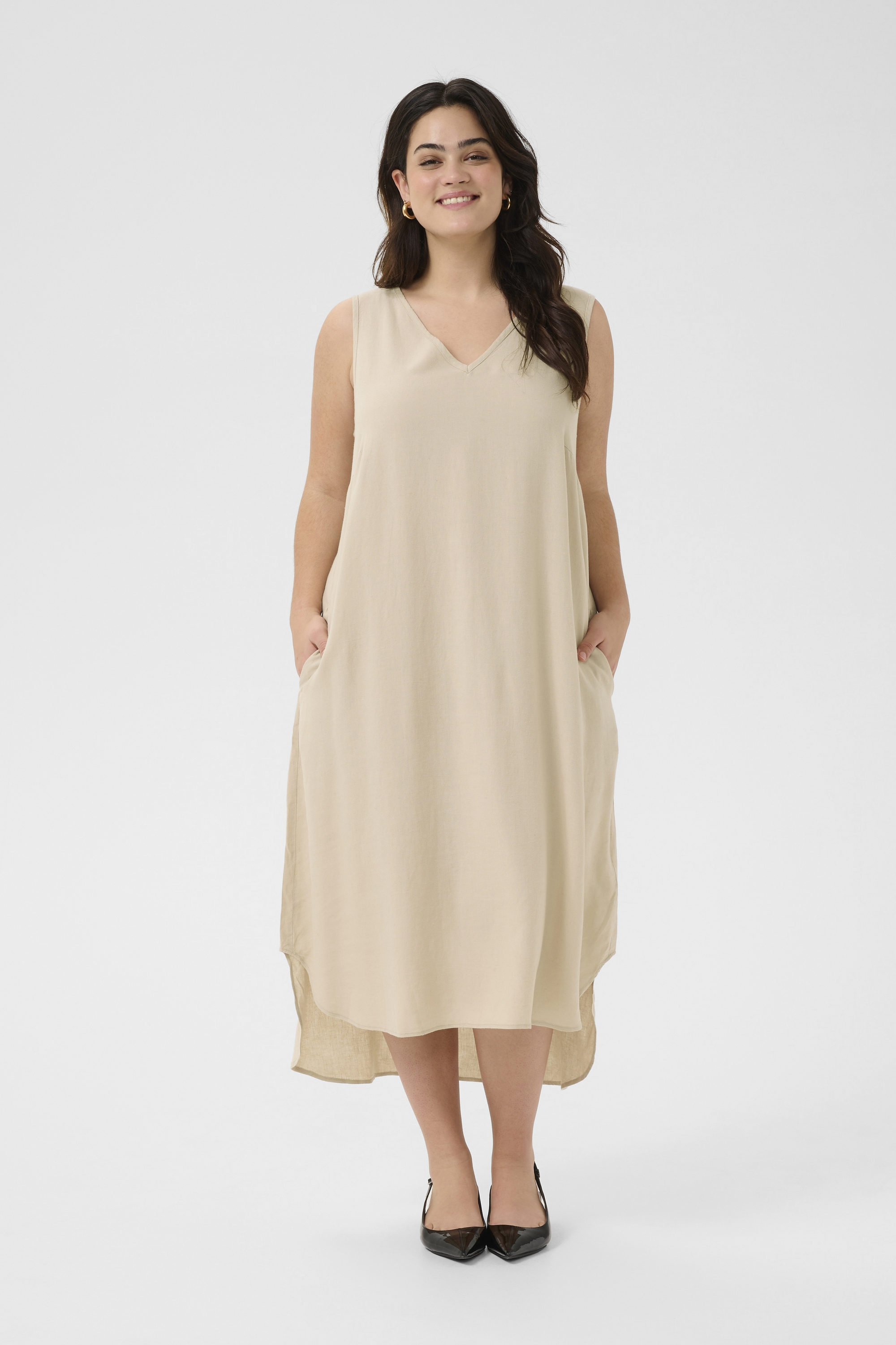 Kleid A-shape beige EU 48 / UK 20