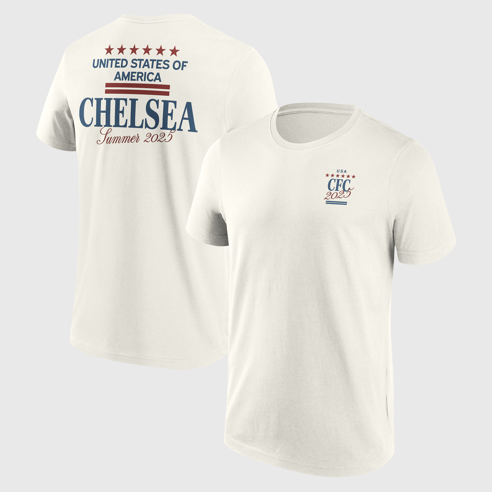 Chelsea Club World Cup US Tour Grafik-T-Shirt – Off-White – Herren Image