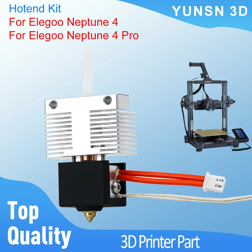 Hotend Kit Für Elegoo Neptune 4 Bi Metall Heatbreak Druckkopf Throat Für Elegoo Neptune 4 Pro 24 V 50 W 3D Drucker Teile Image