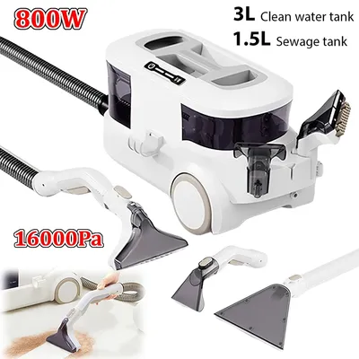 800W High Power Spot Clean 16KPa Handheld Auto Auto für Sofa Curtan Spray Flash Fiction Integrierte Clean Maschine Image