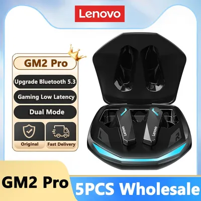 5PCS Lenovo GM2 Pro Bluetooth 5,3 Kopfhörer Drahtlose Ohrhörer Niedrige Latenz Kopfhörer HD Anruf Dual Modus Gaming Headset Image