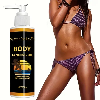 Body Tanning Oil, with Coconut Oil Deeply Moisturizing, No Sun Tanning