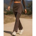 Per donna Pantaloni da corsa Pantaloni a zampa Patchwork Pantaloni All'aperto Sport Outdoor Streetwear Traspirante Asciugatura Rapida Leggero Tennis Golf Corsa Vestibilità regolare abbigliamento