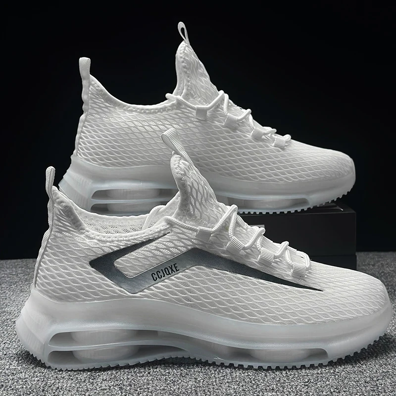 YRZL Herren-Sneaker, höhenvergrößernde Laufschuhe, atmungsaktives Mesh, leichte Wanderschuhe, bequeme, lässige Trainingschuhe Image