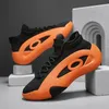 Sommer Mode Orange Turnschuhe für Männer Frauen Atmungsaktive Socken Designer Schuhe Männer Trainer Plattform Casual Sport Schuhe Männer 2025,