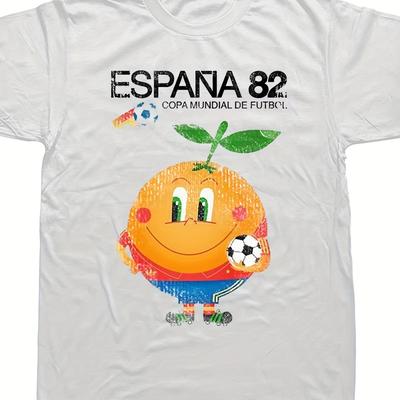 TEMU Funny 82 Spain Football Graphic T-shirts Men Women's Fashion Casual Tshirt 100_ Cotton Loose Oversized T Shirt Image