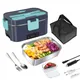 Lunch Box elettrico da 2 litri 12V/220V Scaldavivande per auto e casa a doppia tensione con contenitore in acciaio inossidabile e lavabile in lavastoviglie-80W Riscaldamento rapido