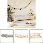 Cadre de lit pour enfant 90x190 cm Bois de pin massif - Lit Bébé - Lit Enfant - Meuble Enfant