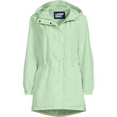 Packable Raincoat, Women, size: 28-30, plus, Green, Polyester, by Lands' End