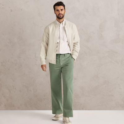 Everyday Chinos, Relaxed Fit, Men, size: 34 30, regular, Green, by Lands' End