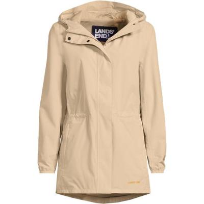 Packable Raincoat, Women, size: 24-26, plus, Ivory, Polyester, by Lands' End