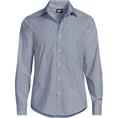 Ultimate Shirt, Traditional Fit, Men, size: 34-36, regular, Blue, Spandex/Polyester, by Lands' End
