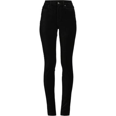 Slim Leg Velvet Jeans, High Waisted, Women, size: 10, regular, Black, Cotton-blend, by Lands' End