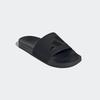 Badesandale ADIDAS SPORTSWEAR "ADILETTE SHOWER BADESCHLAPPEN", Gr. 44,5, schwarz (core schwarz, core schwarz, core schwarz), Synthetik, sportlich, Schuhe