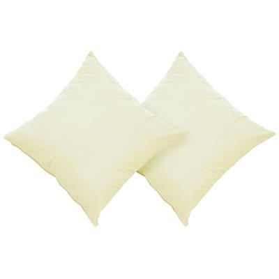 Dekokissen BRUNO BANANI "Lagan", beige (champagner, unifarben), B:40cm L:40cm, Polyester, Dekokissen_Sitzkissen_Kissenhüllen, 2-er Set, einfarbig, Kissenhüllen ohne Füllung, 40 x 40 cm Image