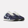 Sneaker REEBOK CLASSIC "CLASSIC NYLON", Gr. 44, vector navy, glitch aqua, vintage chalk, Leder, Textil, Synthetik, sportlich, Schuhe