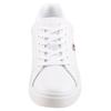 Sneaker TOMMY HILFIGER "FLAG COURT SNEAKER", Damen, Gr. 39, weiß, Leder, unifarben, sportlich, Schuhe, Schnürschuh, Halbschuh, Freizeitschuh mit TH-Logo