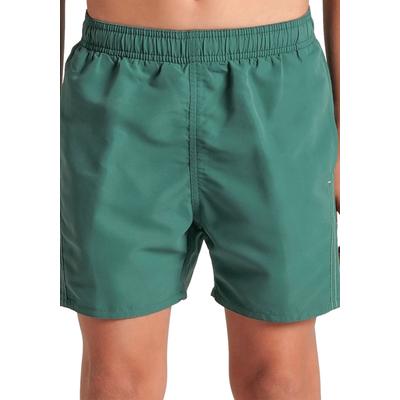 Badeshorts ARENA "FUNDAMENTALS ARENA LOGO JR BOXER R", Kinder, Gr. 140, N-Gr, mangrove, artic lime, Obermaterial: 100% Polyester, sportlich, Badehosen Image